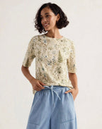 Botanical journal 3.2 Boat Neck Tee in GOTS-Certified Organic Cotton