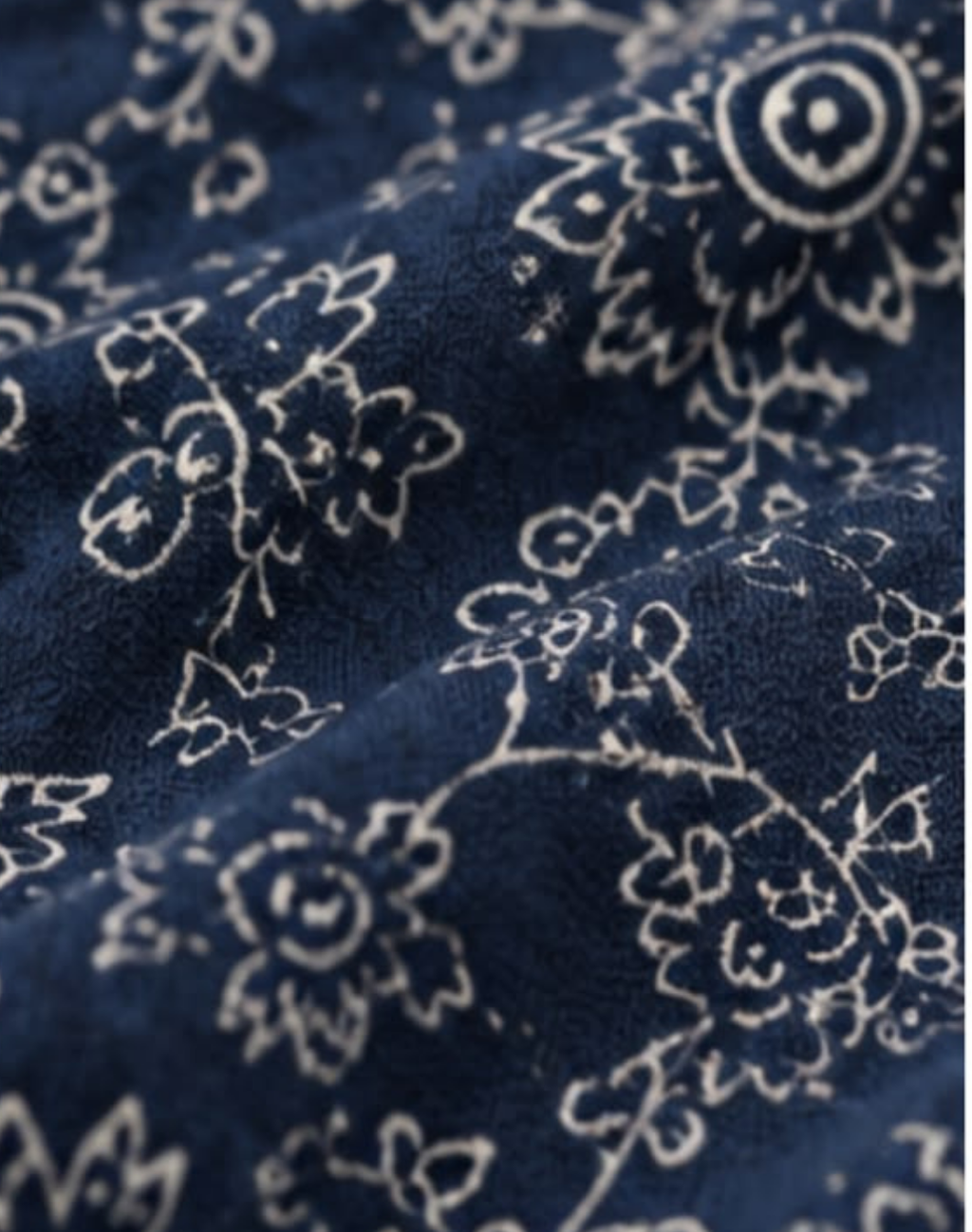 Indigo Vine Garden Boat Neck Tee in GOTS-Certified Organic Cotton
